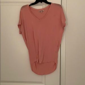 Pink short sleeve shirt